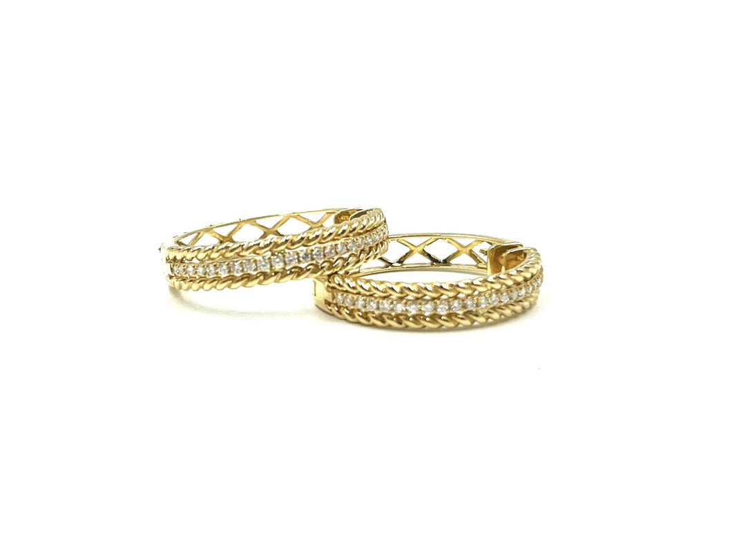 14K Yellow 0.35 EARRINGS