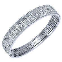 Load image into Gallery viewer, BG3042W84JJ  Gabriel &amp; Co. 18K White Gold Multi Row Textured Diamond Bangle