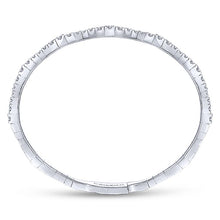 Load image into Gallery viewer, BG3707-65W45JJ  Gabriel &amp; Co. 18K White Gold Multi Row Textured Diamond Bangle