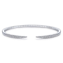 Load image into Gallery viewer, BG3912-65W45JJ  Gabriel &amp; Co. 18K White Gold Multi Row Textured Diamond Bangle