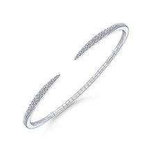 Load image into Gallery viewer, BG3912-65W45JJ  Gabriel &amp; Co. 18K White Gold Multi Row Textured Diamond Bangle