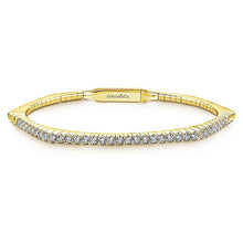 Load image into Gallery viewer, BG3968Y45JJ  Gabriel &amp; Co. 18K White Gold Multi Row Textured Diamond Bangle