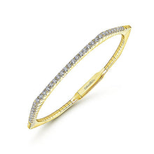 Load image into Gallery viewer, BG3968Y45JJ  Gabriel &amp; Co. 18K White Gold Multi Row Textured Diamond Bangle