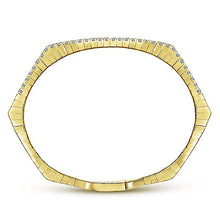 Load image into Gallery viewer, BG3968Y45JJ  Gabriel &amp; Co. 18K White Gold Multi Row Textured Diamond Bangle