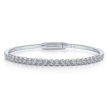 Load image into Gallery viewer, BG3975-65W45JJ  Gabriel &amp; Co. 18K White Gold Multi Row Textured Diamond Bangle