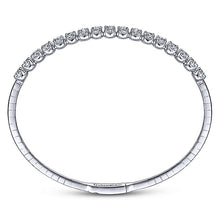 Load image into Gallery viewer, BG3977-65W45JJ  Gabriel &amp; Co. 18K White Gold Multi Row Textured Diamond Bangle