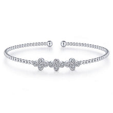 Load image into Gallery viewer, BG4115-65W45JJ  Gabriel &amp; Co. 18K White Gold Multi Row Textured Diamond Bangle