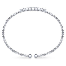 Load image into Gallery viewer, BG4115-65W45JJ  Gabriel &amp; Co. 18K White Gold Multi Row Textured Diamond Bangle