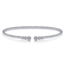 Load image into Gallery viewer, BG4120-65W45JJ  Gabriel &amp; Co. 18K White Gold Multi Row Textured Diamond Bangle