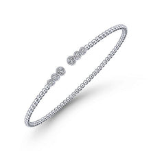 Load image into Gallery viewer, BG4120-65W45JJ  Gabriel &amp; Co. 18K White Gold Multi Row Textured Diamond Bangle