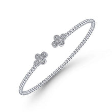 Load image into Gallery viewer, BG4124-65W45JJ  Gabriel &amp; Co. 18K White Gold Multi Row Textured Diamond Bangle