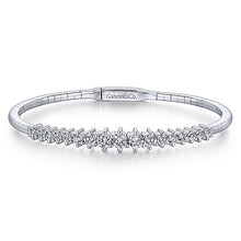 Load image into Gallery viewer, BG4172-65W45JJ  Gabriel &amp; Co. 18K White Gold Multi Row Textured Diamond Bangle