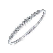 Load image into Gallery viewer, BG4172-65W45JJ  Gabriel &amp; Co. 18K White Gold Multi Row Textured Diamond Bangle