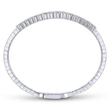 Load image into Gallery viewer, BG4172-65W45JJ  Gabriel &amp; Co. 18K White Gold Multi Row Textured Diamond Bangle