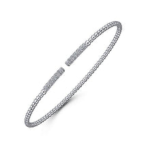 Load image into Gallery viewer, BG4218-65W45JJ  Gabriel &amp; Co. 18K White Gold Multi Row Textured Diamond Bangle