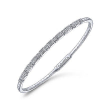 Load image into Gallery viewer, BG4219-65W44JJ  Gabriel &amp; Co. 18K White Gold Multi Row Textured Diamond Bangle