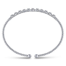 Load image into Gallery viewer, BG4228-65W45JJ  Gabriel &amp; Co. 18K White Gold Multi Row Textured Diamond Bangle