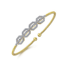 Load image into Gallery viewer, BG4229-65Y45JJ  Gabriel &amp; Co. 18K White Gold Multi Row Textured Diamond Bangle