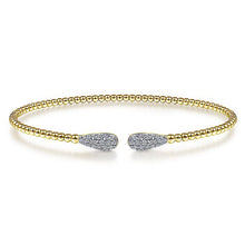 Load image into Gallery viewer, BG4230-65Y45JJ  Gabriel &amp; Co. 18K White Gold Multi Row Textured Diamond Bangle