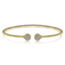 Load image into Gallery viewer, BG4261-65Y45JJ  Gabriel &amp; Co. 18K White Gold Multi Row Textured Diamond Bangle