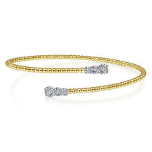 Load image into Gallery viewer, BG4278-65M45JJ  Gabriel &amp; Co. 18K White Gold Multi Row Textured Diamond Bangle