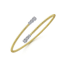 Load image into Gallery viewer, BG4278-65M45JJ  Gabriel &amp; Co. 18K White Gold Multi Row Textured Diamond Bangle