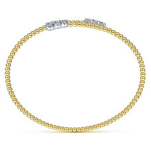 Load image into Gallery viewer, BG4278-65M45JJ  Gabriel &amp; Co. 18K White Gold Multi Row Textured Diamond Bangle