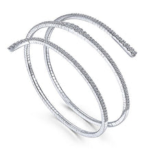 Load image into Gallery viewer, BG4282-62W45JJ  Gabriel &amp; Co. 18K White Gold Multi Row Textured Diamond Bangle