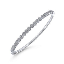 Load image into Gallery viewer, BG4283-65W45JJ  Gabriel &amp; Co. 18K White Gold Multi Row Textured Diamond Bangle