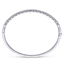 Load image into Gallery viewer, BG4283-65W45JJ  Gabriel &amp; Co. 18K White Gold Multi Row Textured Diamond Bangle