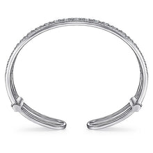 Load image into Gallery viewer, BG4331-65W45JJ  Gabriel &amp; Co. 18K White Gold Multi Row Textured Diamond Bangle