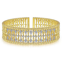 Load image into Gallery viewer, BG4334-65Y45JJ  Gabriel &amp; Co. 18K White Gold Multi Row Textured Diamond Bangle