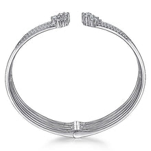 Load image into Gallery viewer, BG4365-65W84JJ  Gabriel &amp; Co. 18K White Gold Multi Row Textured Diamond Bangle