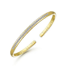 Load image into Gallery viewer, BG4370-65Y45JJ  Gabriel &amp; Co. 18K White Gold Multi Row Textured Diamond Bangle