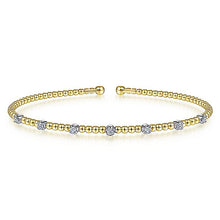 Load image into Gallery viewer, BG4436-65M45JJ  Gabriel &amp; Co. 18K White Gold Multi Row Textured Diamond Bangle