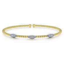 Load image into Gallery viewer, BG4437-65M45JJ  Gabriel &amp; Co. 18K White Gold Multi Row Textured Diamond Bangle