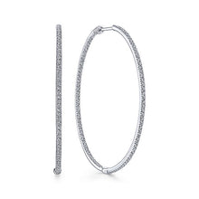 Load image into Gallery viewer, EG10349W45JJ  Gabriel &amp; Co. 18K White Gold Multi Row Textured Diamond Bangle