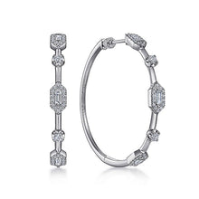 Load image into Gallery viewer, EG14276W44JJ  Gabriel &amp; Co. 18K White Gold Multi Row Textured Diamond Bangle