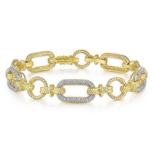 Load image into Gallery viewer, TB2498M44JJ  Gabriel &amp; Co. 18K White Gold Multi Row Textured Diamond Bangle