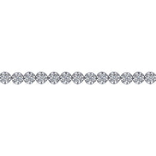 Load image into Gallery viewer, TB4455W45JJ  Gabriel &amp; Co. 18K White Gold Multi Row Textured Diamond Bangle