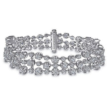 Load image into Gallery viewer, TB4473W84JJ  Gabriel &amp; Co. 18K White Gold Multi Row Textured Diamond Bangle