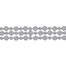 Load image into Gallery viewer, TB4473W84JJ  Gabriel &amp; Co. 18K White Gold Multi Row Textured Diamond Bangle