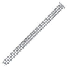 Load image into Gallery viewer, TB4473W84JJ  Gabriel &amp; Co. 18K White Gold Multi Row Textured Diamond Bangle